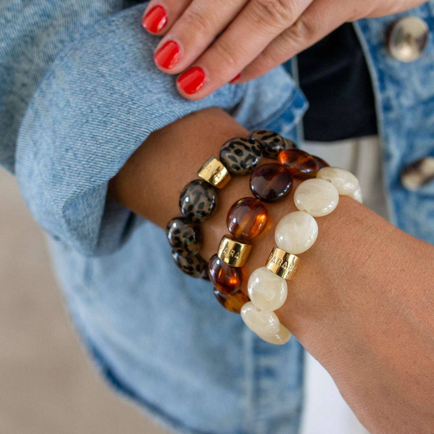 Bracelet Bombom Magenta - Parabaya main image 0