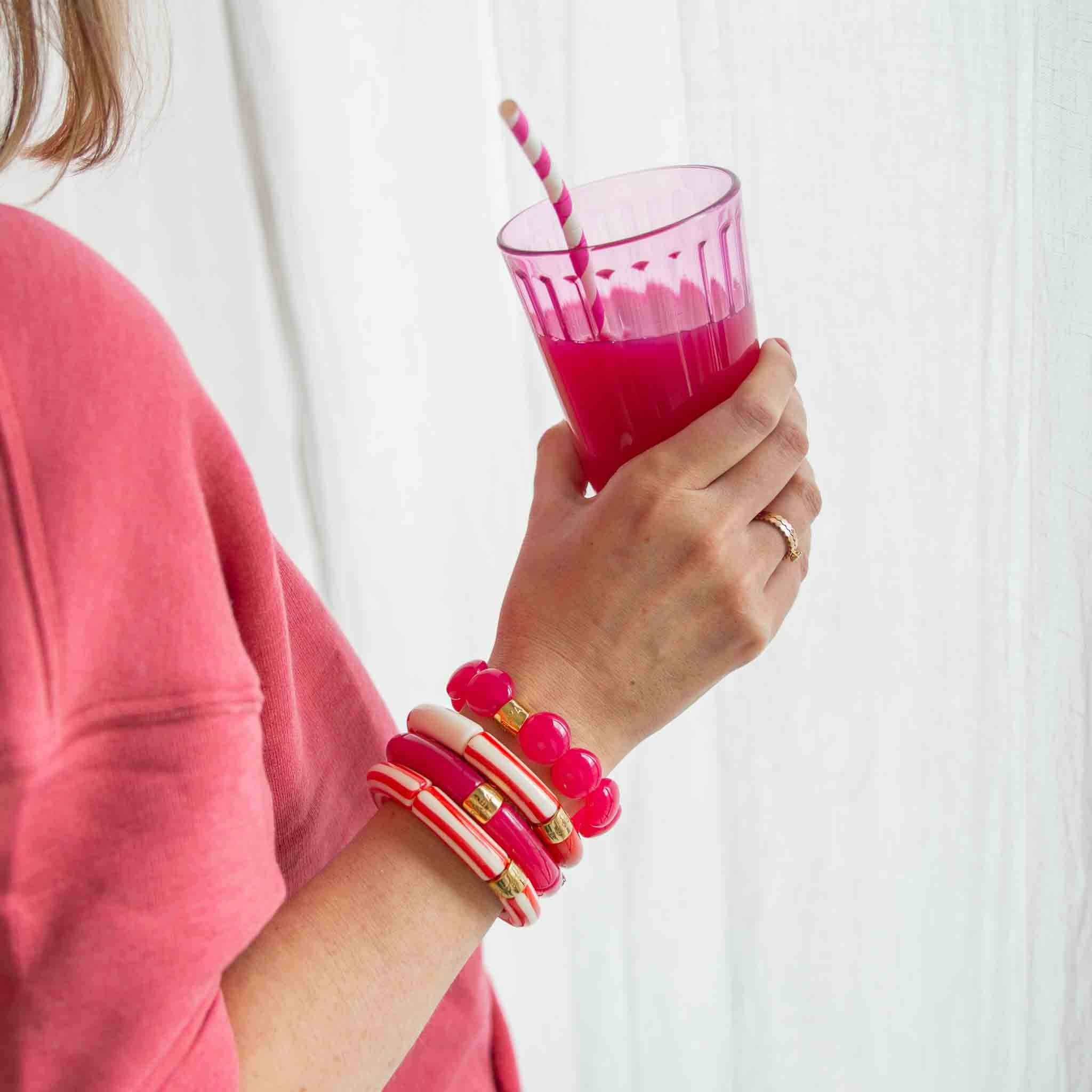Bracelet Bombom Magenta Parabaya
