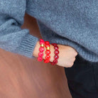 Bracelet bordeaux rouge femme | Bombom Grenat Parabaya Parabaya