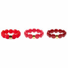 Bracelet bordeaux rouge femme | Bombom Grenat Parabaya Parabaya