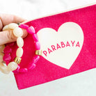Bracelet cœur rose fraise femme | Parabaya Parabaya