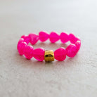 Bracelet cœur rose fraise femme | Parabaya Parabaya