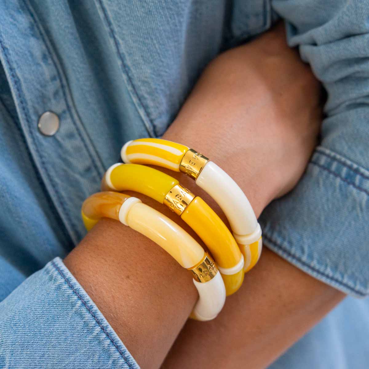 Bracelet jaune femme | Pipoca Amarelo Parabaya Parabaya