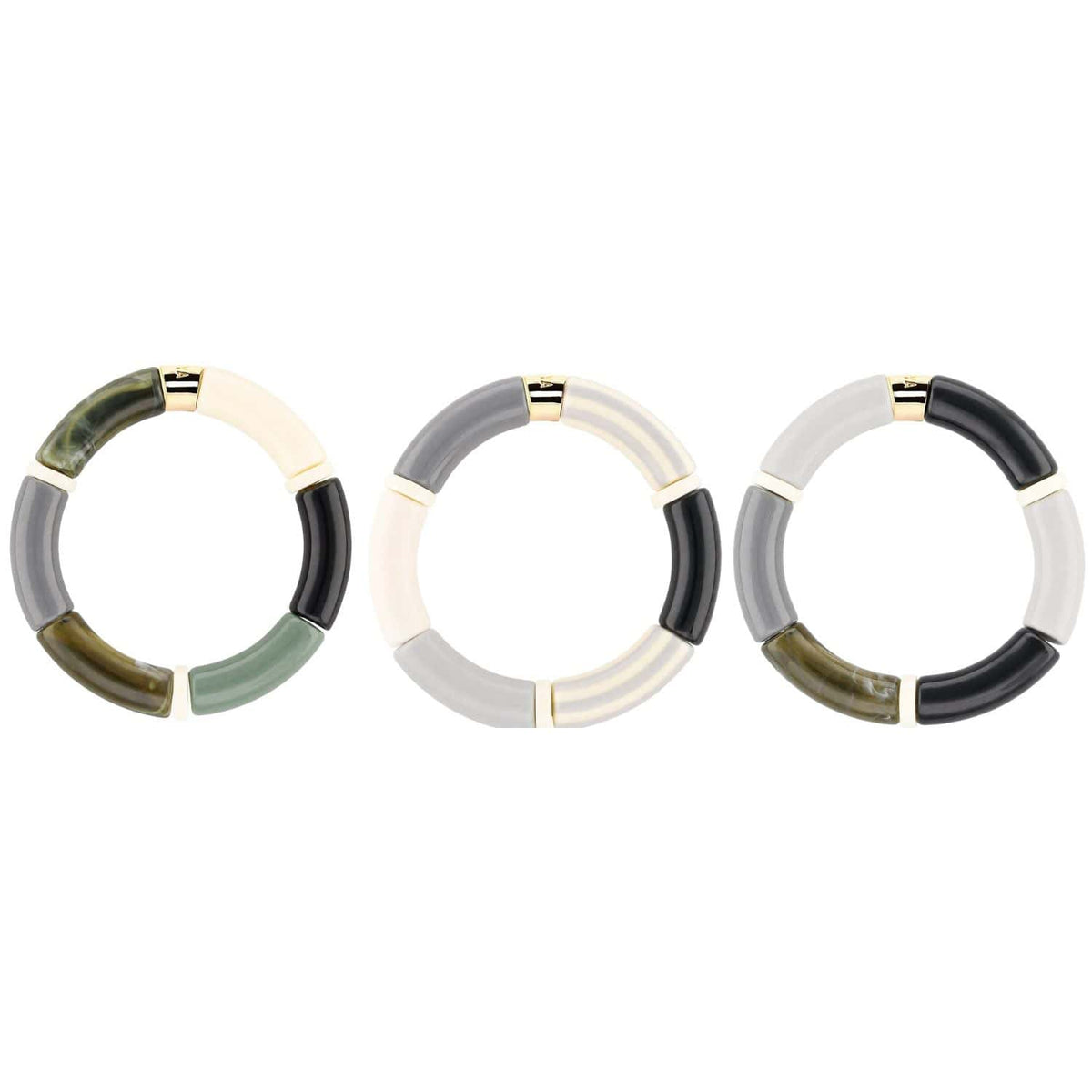 Bracelet kaki gris femme | Pipoca Jungle Parabaya Parabaya