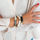 Bracelet noir blanc femme | Pipoca Black Parabaya Parabaya