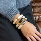 Bracelet noir blanc femme | Pipoca Black Parabaya Parabaya