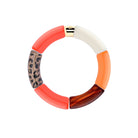 Bracelet orange femme perles léopard | Maraca Pipoca Parabaya Parabaya