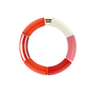 Bracelet perles colorées femme rouge orange rose | Soleda Pipoca Parabaya Parabaya