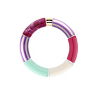 Bracelet perles colorées fuchsia crème lagon femme | Pipoca Piruleta Parabaya Parabaya
