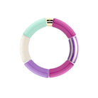 Bracelet perles colorées fuchsia crème lagon femme | Pipoca Piruleta Parabaya Parabaya