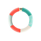 Bracelet perles colorées violet jaune bleu orange femme | Pipoca Surf Parabaya Parabaya