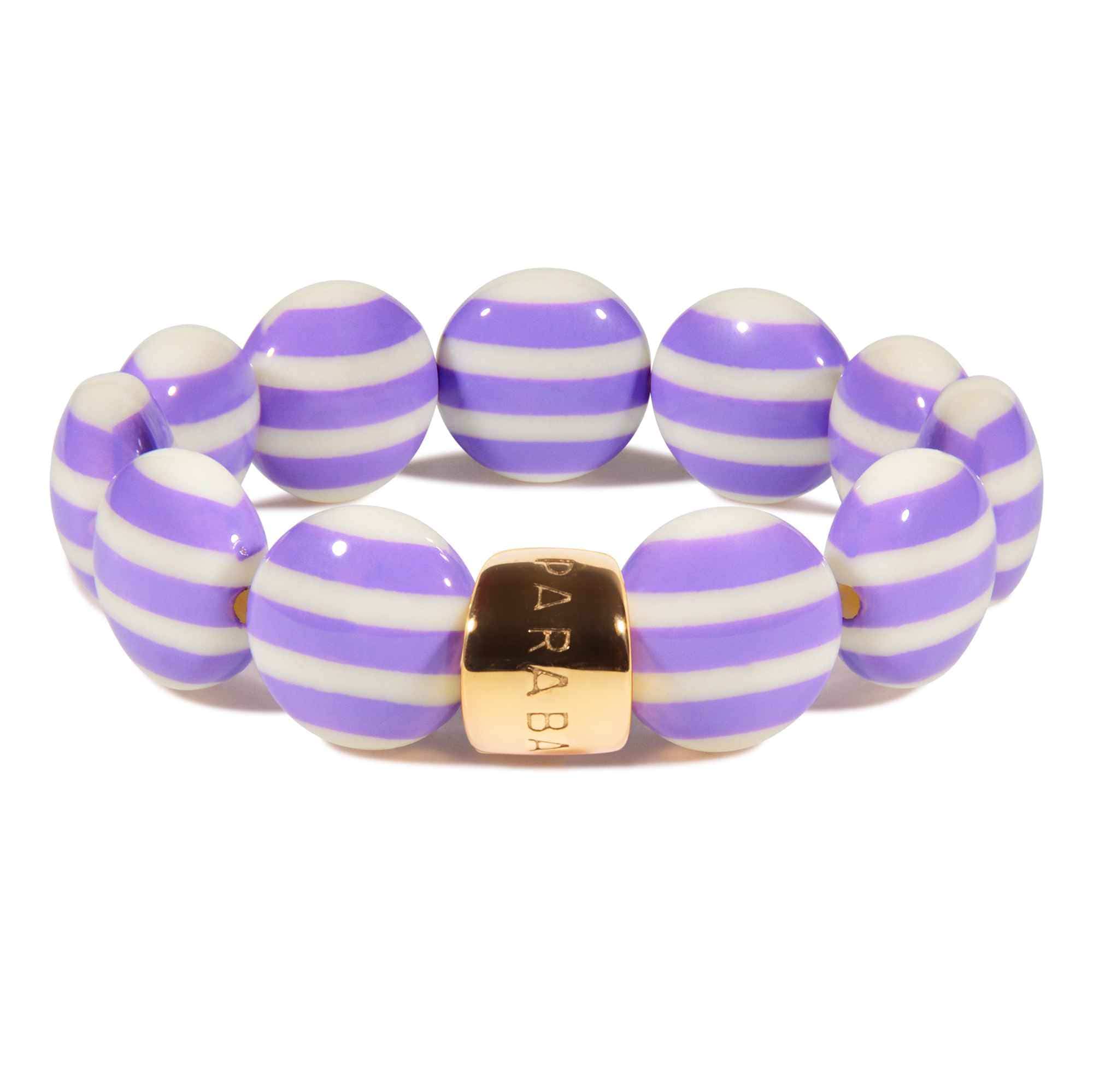 Bracelet perles rondes colorées bleu jaune femme | Bombom Brasil Parabaya Parabaya