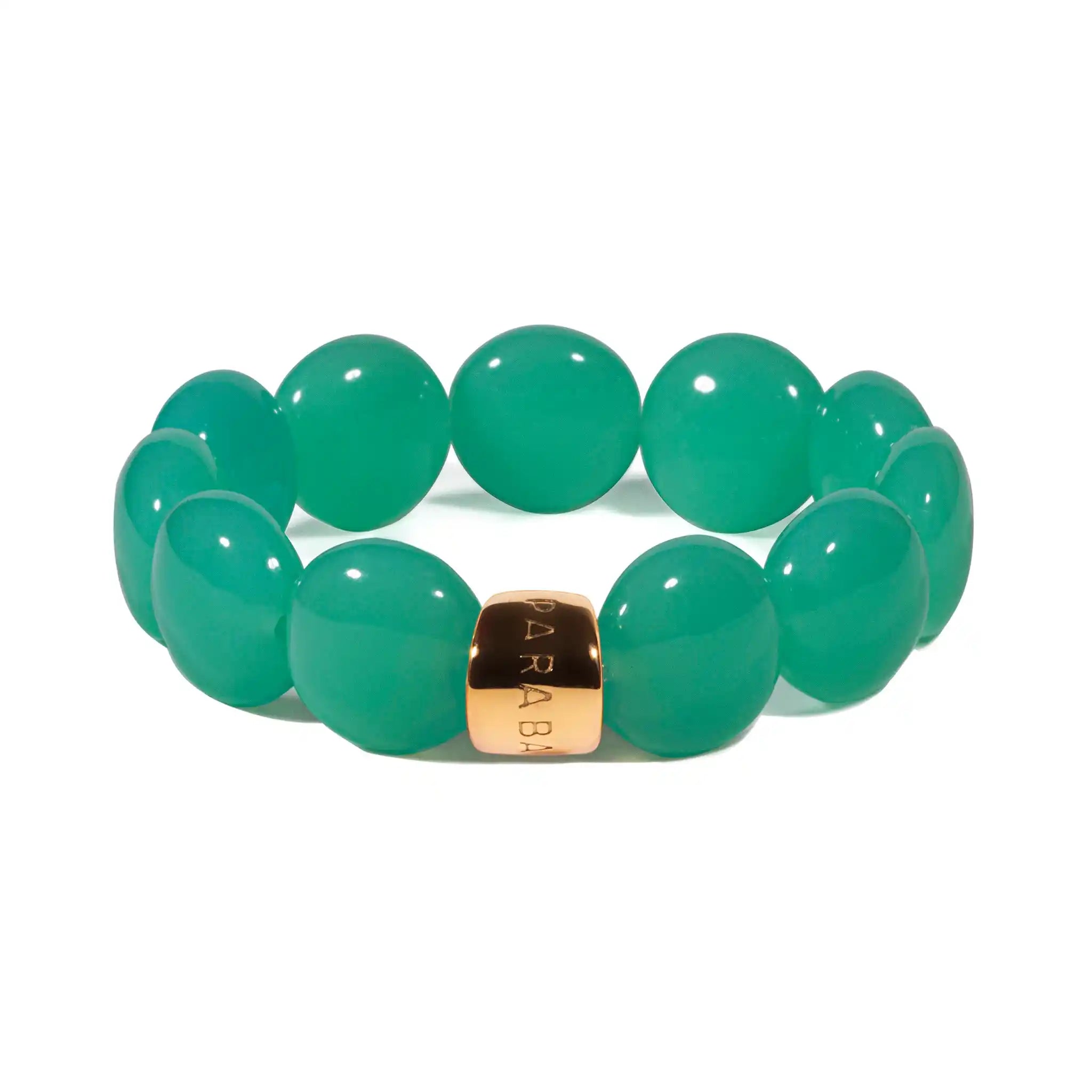 Bracelet perles rondes colorées bleu jaune femme | Bombom Brasil Parabaya Parabaya