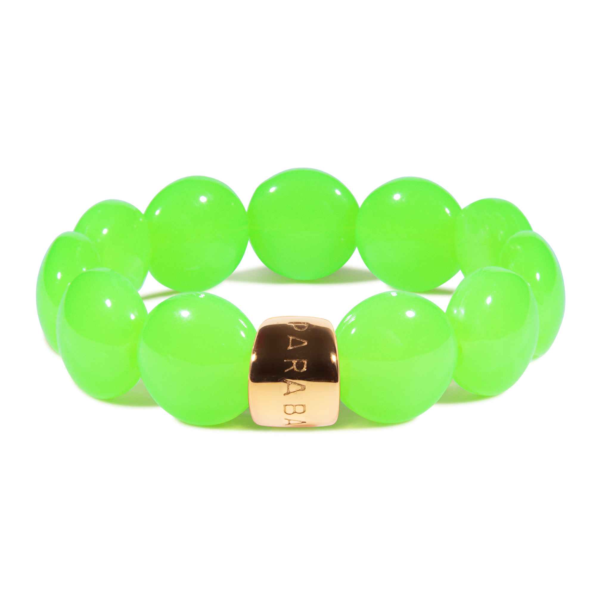 Bracelet perles rondes colorées bleu jaune femme | Bombom Brasil Parabaya Parabaya