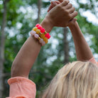 Bracelet perles rondes colorées femme pailleté | Olala Bombom Parabaya Parabaya