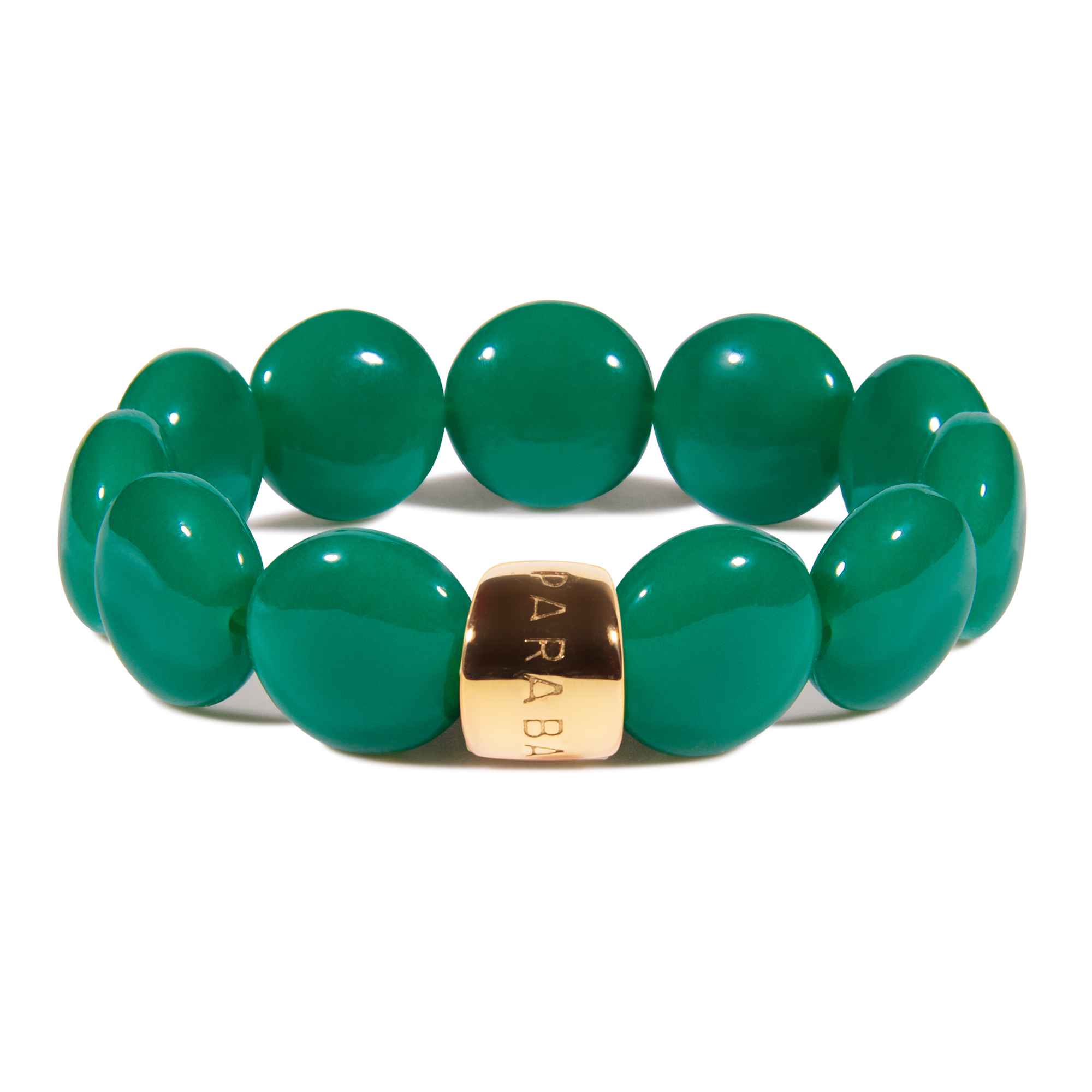 Bracelet perles rondes colorées rose fuchsia menthe | Bombom Manda Parabaya Parabaya