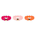 Bracelet perles rondes femme framboise orange rose | Jinga Bombom Parabaya Parabaya