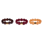 Bracelet perles rondes léopard bordeaux crème | Pampa Bombom Parabaya Parabaya