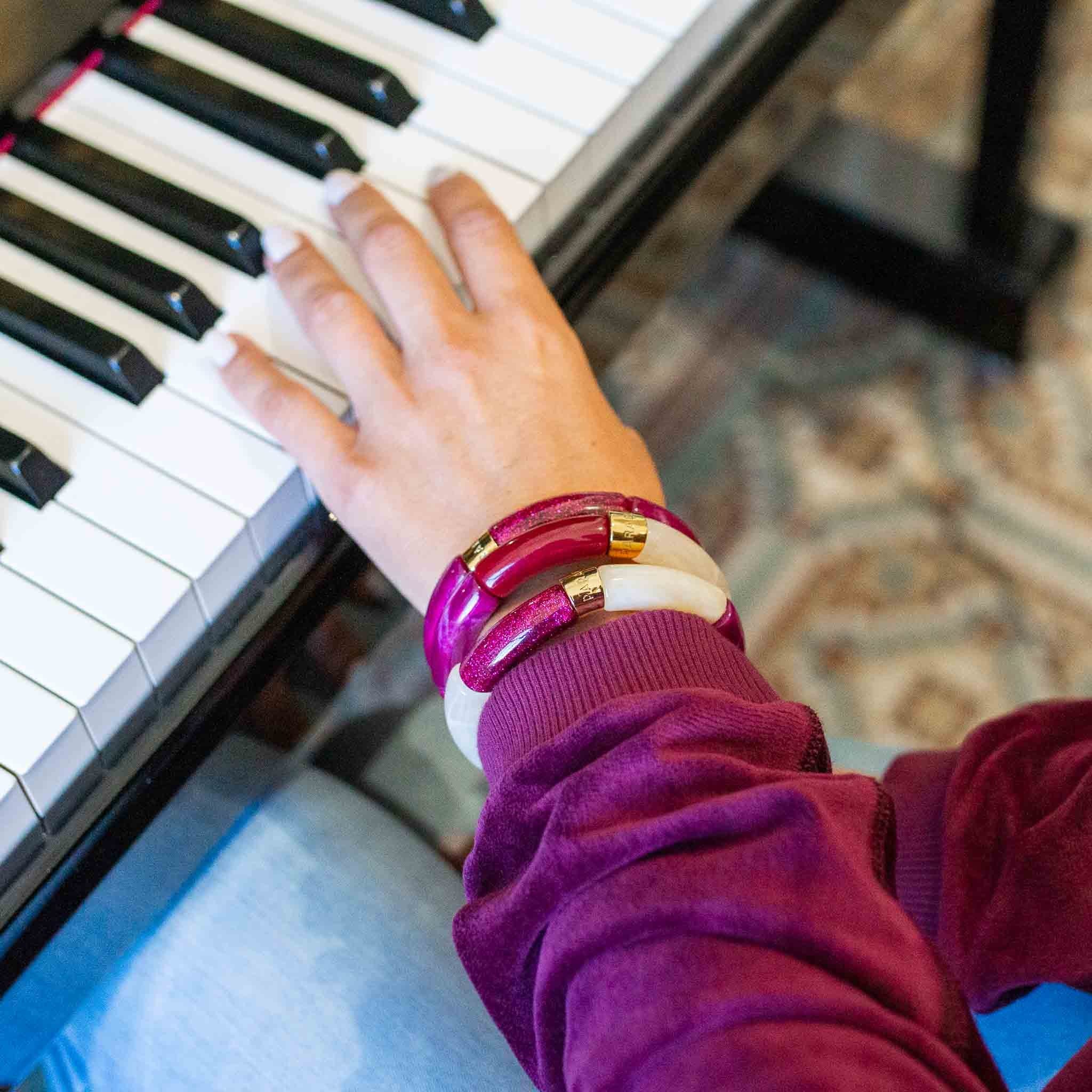 Bracelet Pipoca Ameixa Parabaya