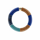 Bracelet Pipoca Azul-Ouro Parabaya