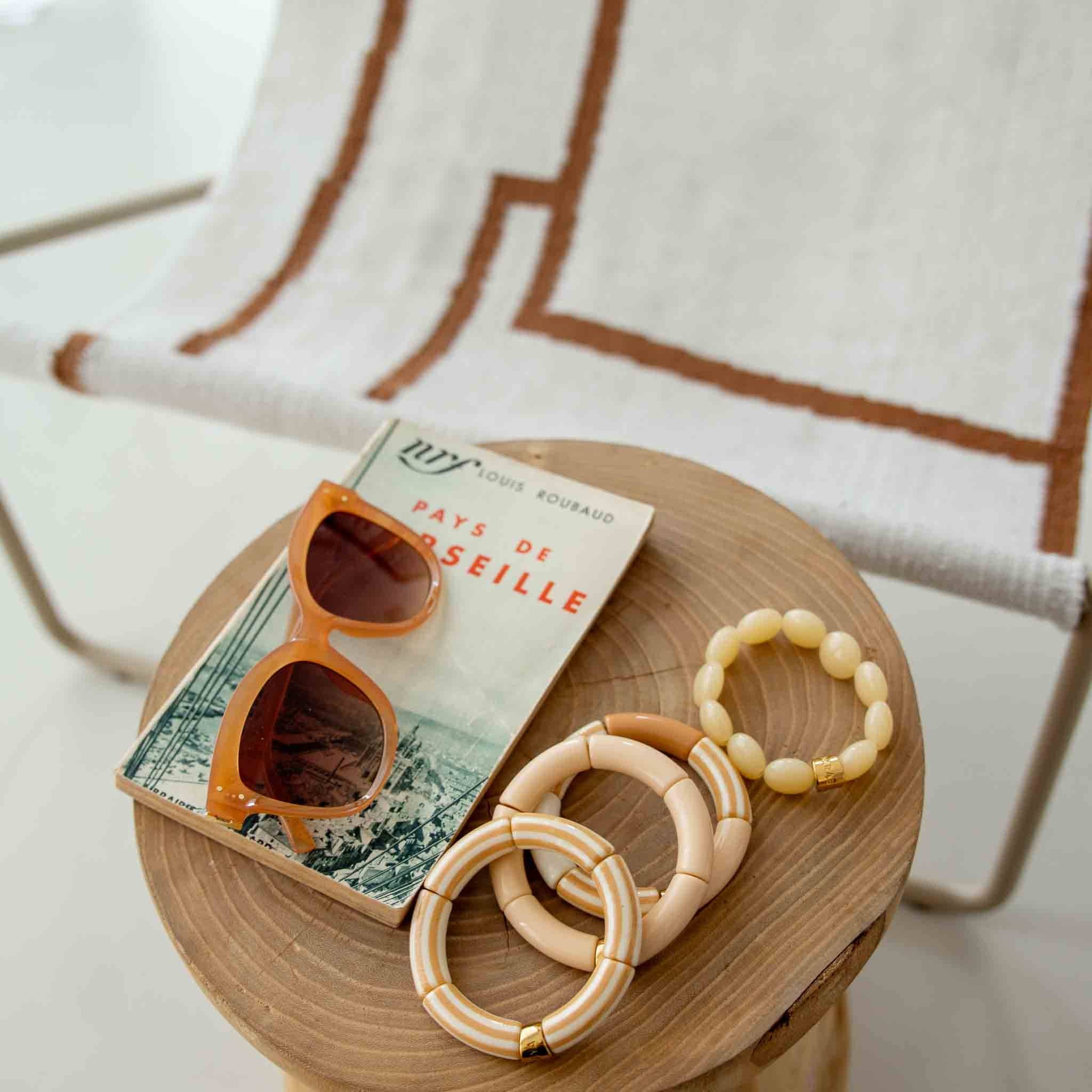 Bracelet Pipoca Brasil Riviera-Beige Parabaya