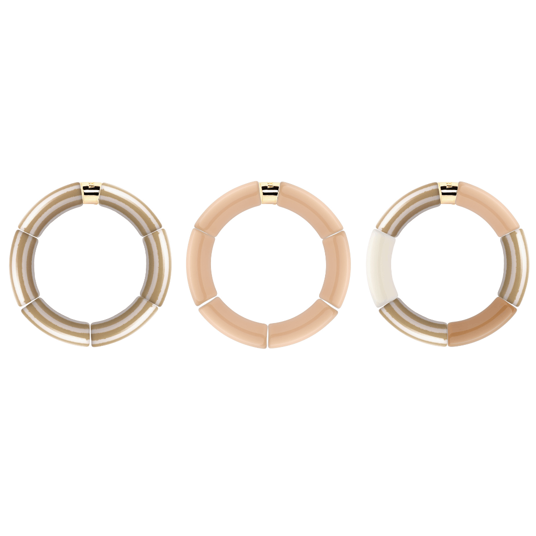 Bracelet Pipoca Brasil Riviera-Beige Parabaya