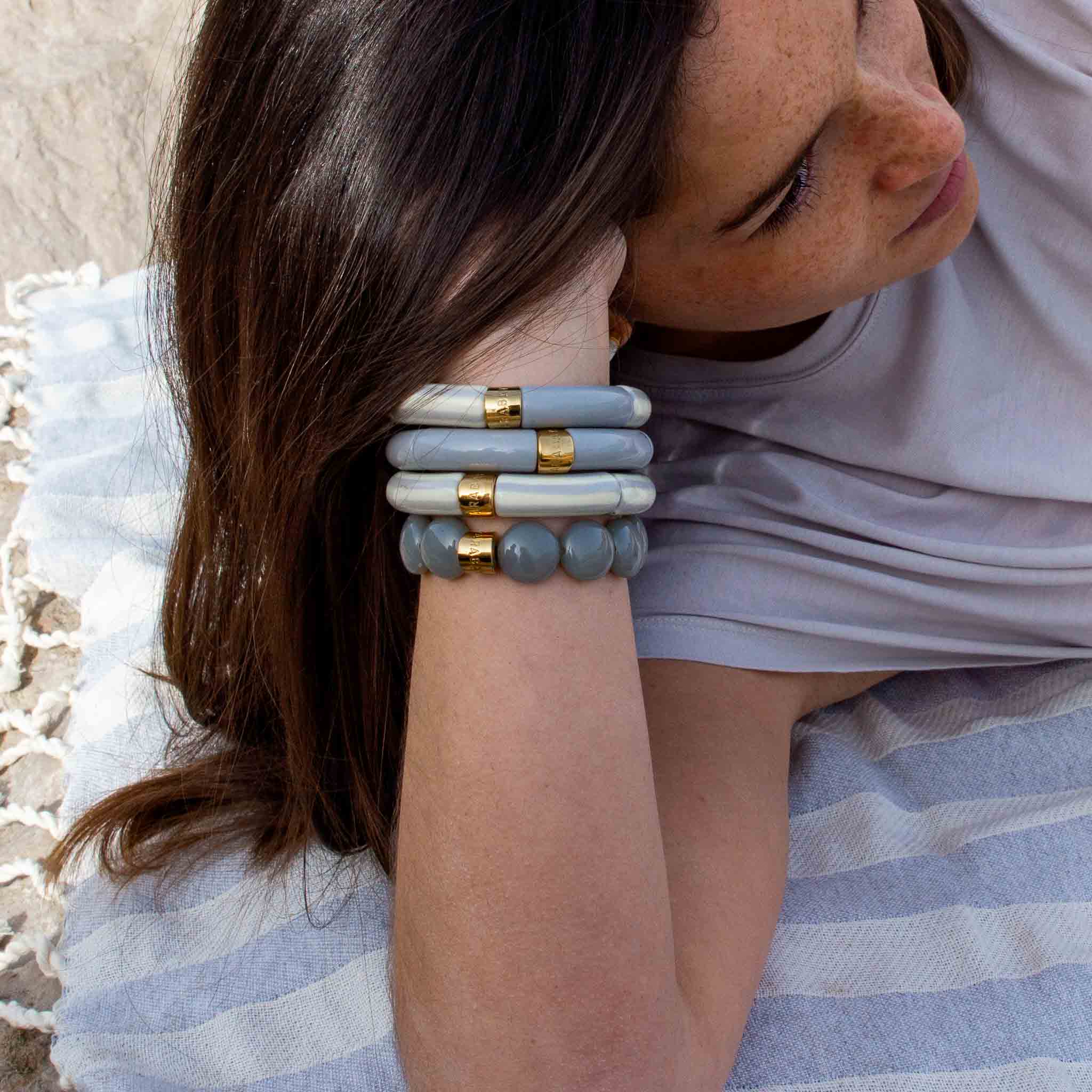 Bracelet Pipoca Brasil Riviera-Cinza Parabaya