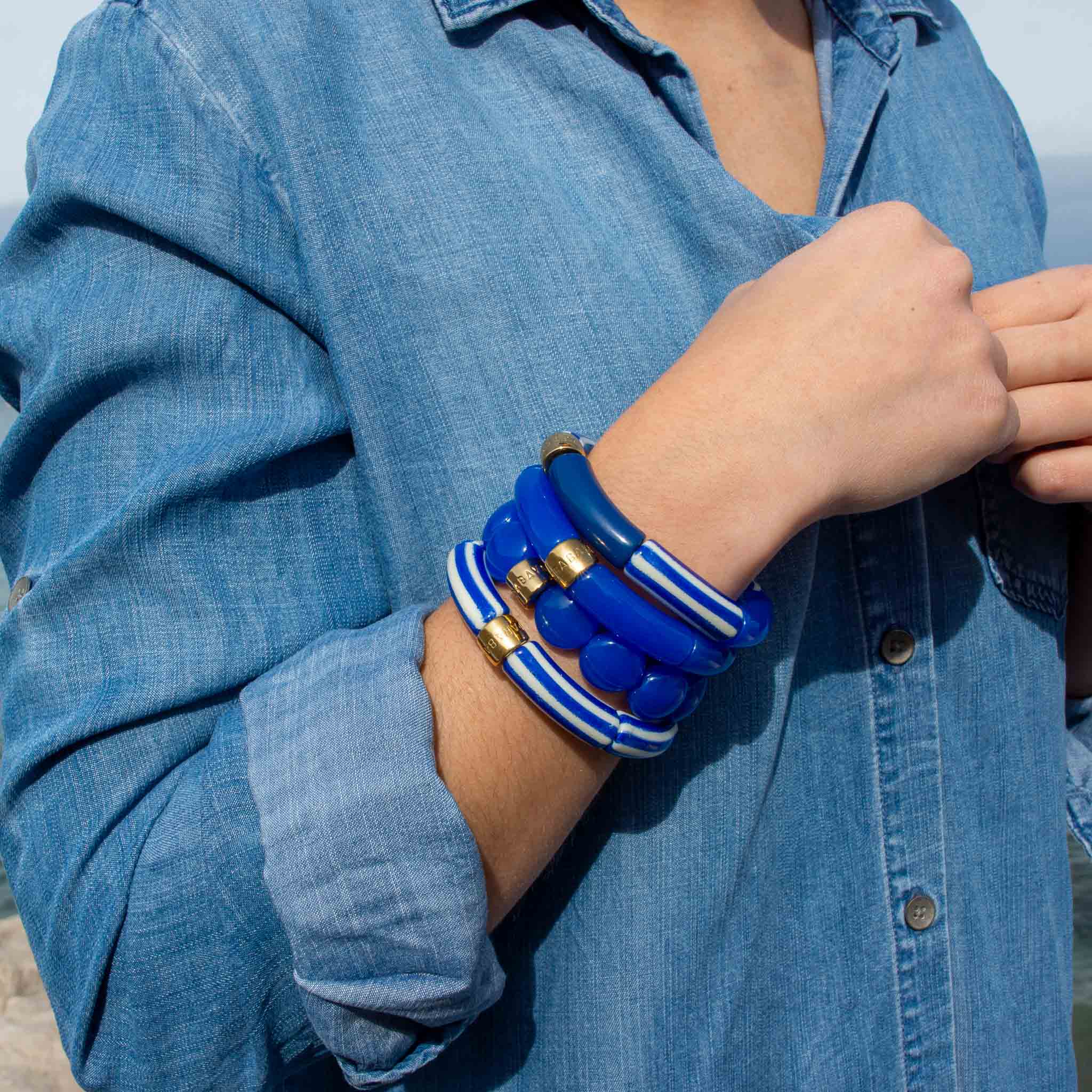 Bracelet Pipoca Brasil Riviera Cobalt Parabaya