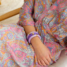 Bracelet Pipoca Brasil Riviera Lila Parabaya