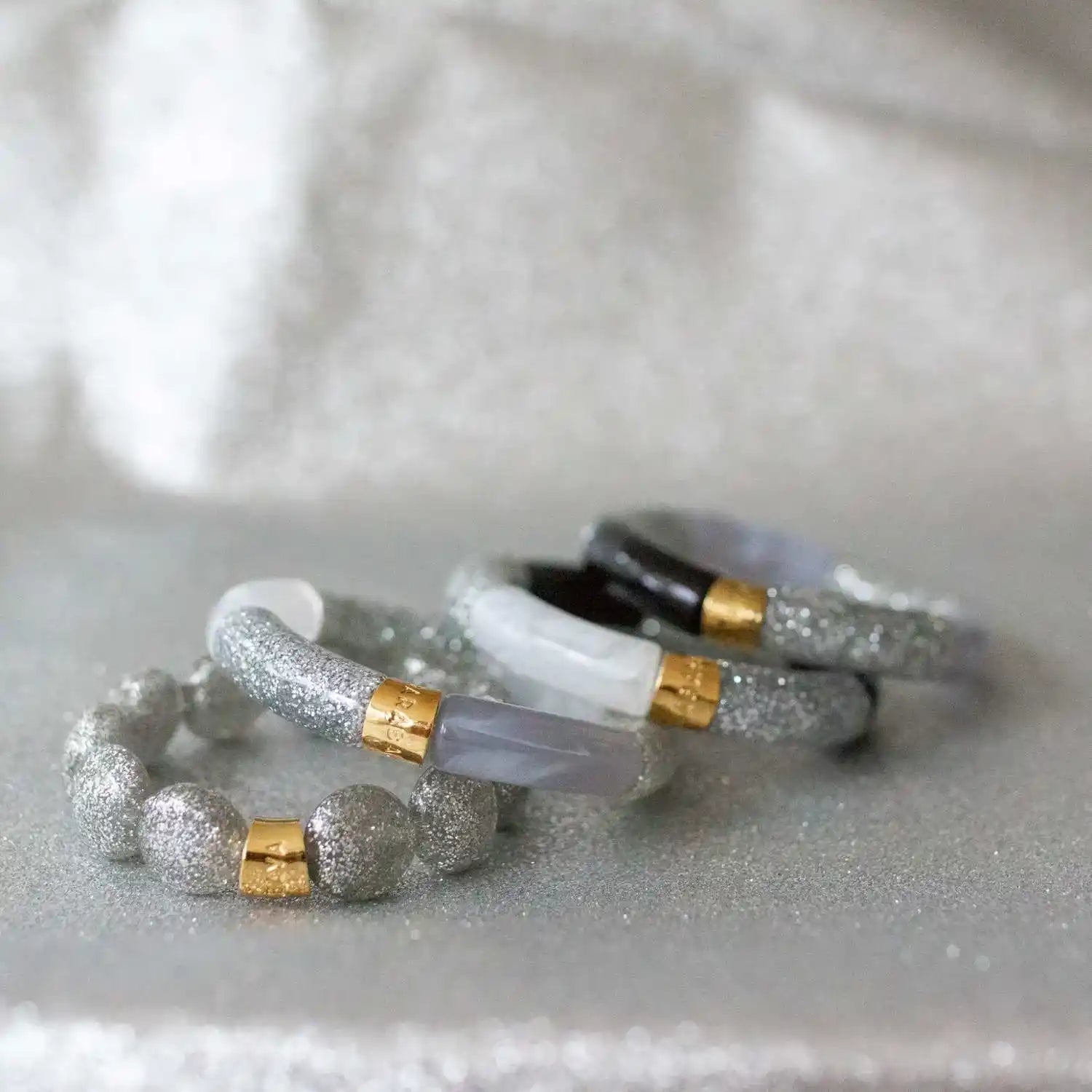 Bracelet Pipoca Festa Prateado Parabaya