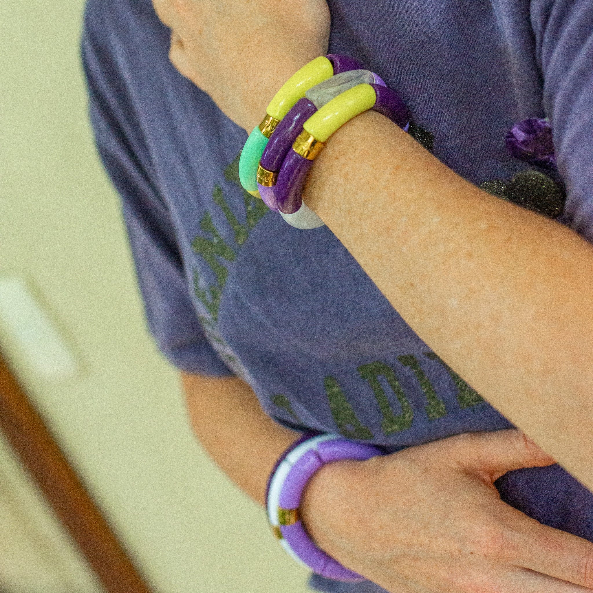 Bracelet Pipoca Jacaranda Mono Parabaya