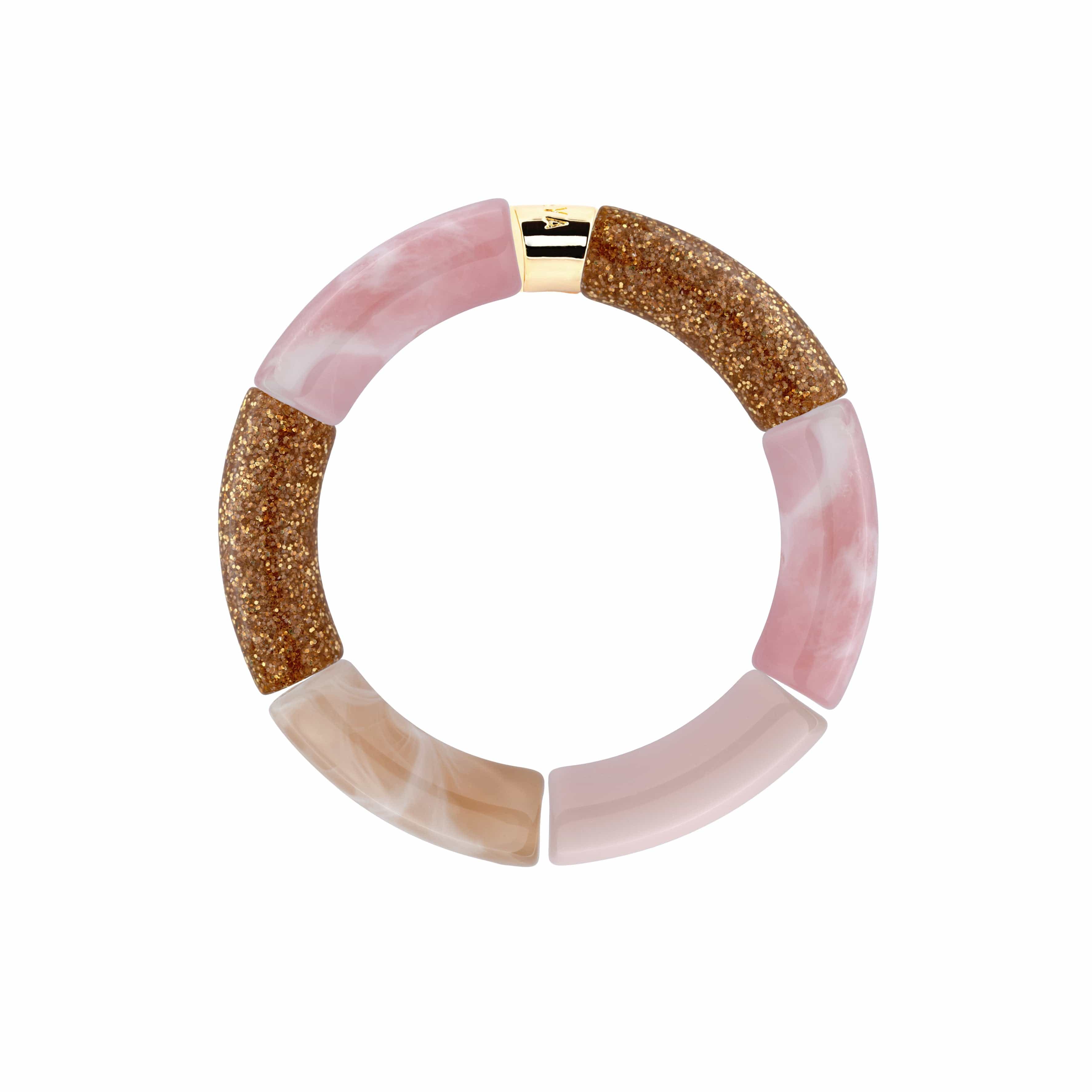 Bracelet Pipoca Rosa-ouro Parabaya