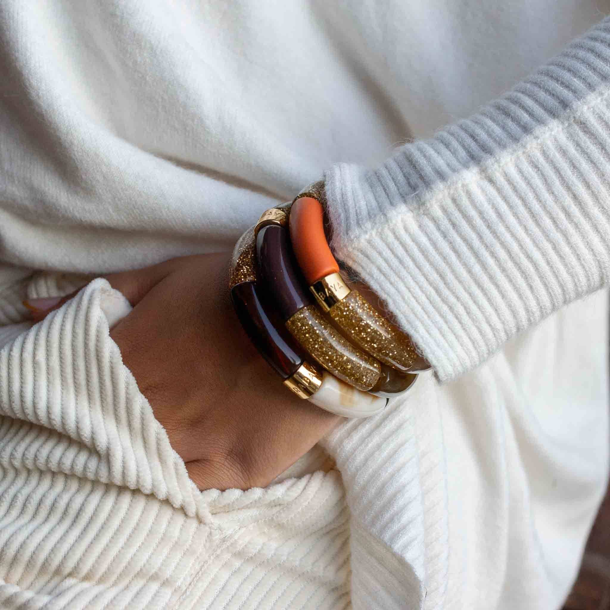 Bracelet pipoca Terra-ouro Parabaya