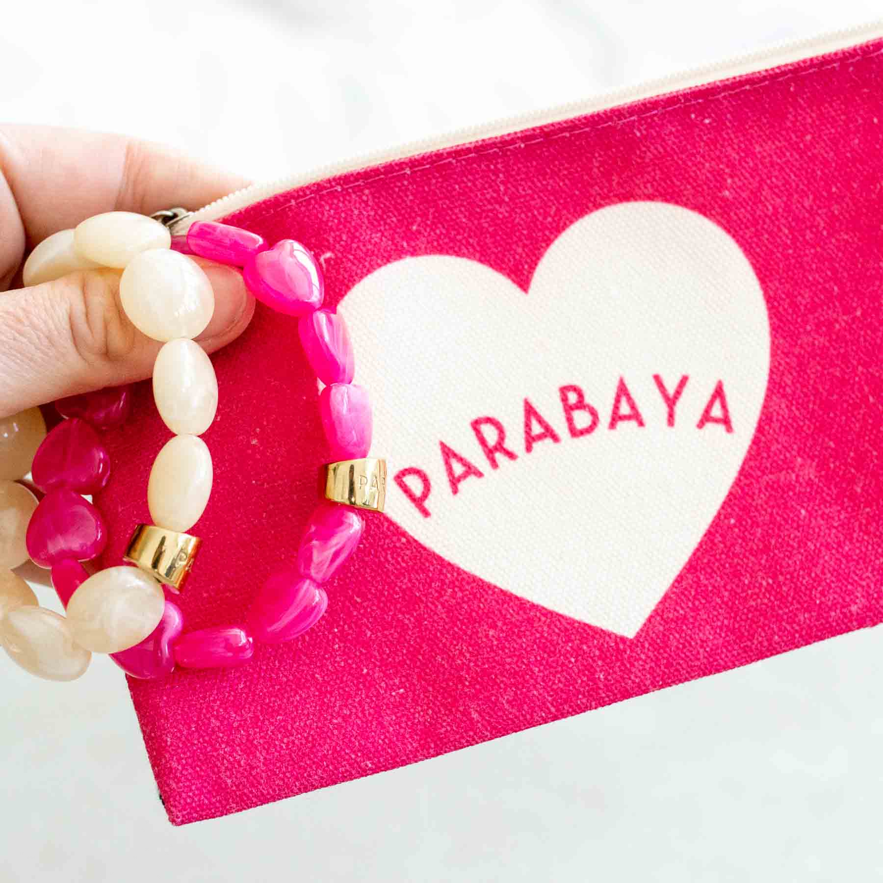 Coffret bracelet femme fête des mères rose | Coffret Maman Cœur Parabaya Parabaya