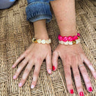 Coffret maman enfant bracelets assortis crème | Matchy-Matchy Parabaya Parabaya