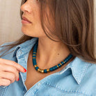 Collier bleu canard femme | Praia Selva Parabaya Parabaya