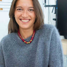 Collier bordeaux et doré femme | Praia Grenat Parabaya