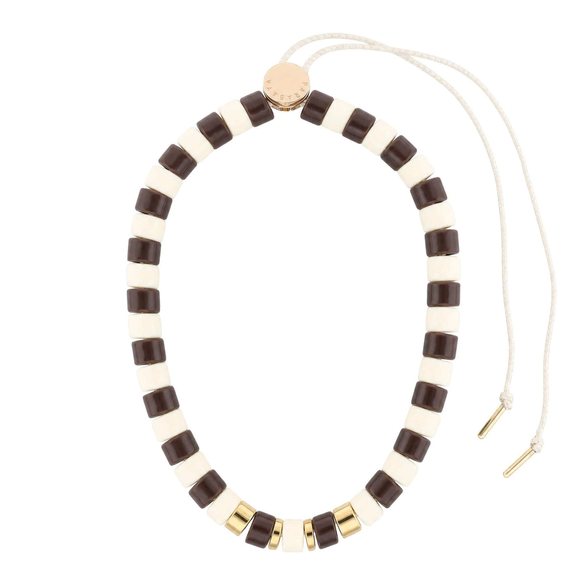 Collier chocolat ivoire femme | Praia Terra Parabaya Parabaya