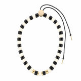 Collier Praia Ligne Black-Ivoire