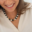 Collier noir crème femme | Praia Black Ivoire Parabaya Parabaya