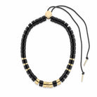Collier noir et doré femme | Praia Black Parabaya Parabaya