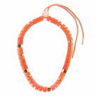 Collier perles ivoire et bleu femme réglable | Praia Ivoire Azul Parabaya Parabaya