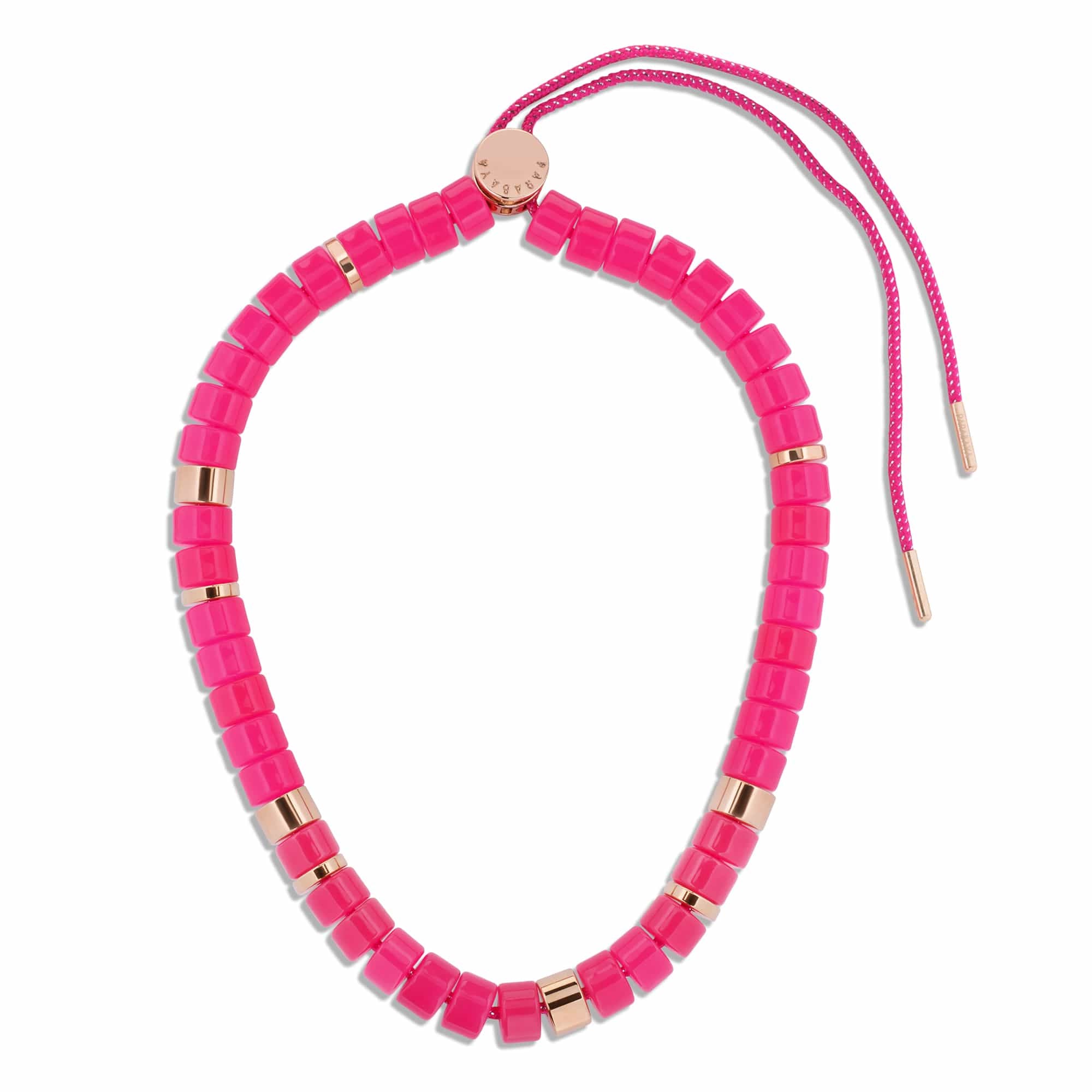 Collier perles ivoire et bleu femme réglable | Praia Ivoire Azul Parabaya Parabaya