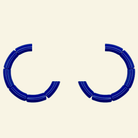 Lot de perles Mix & Match - BLEU KLEIN Parabaya