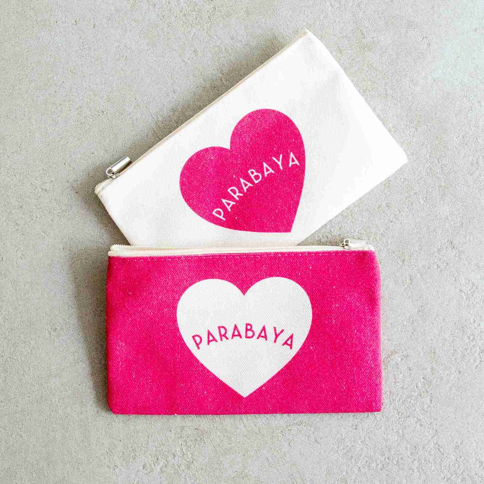 Pochette zippée cœur cadeau | Parabaya Parabaya